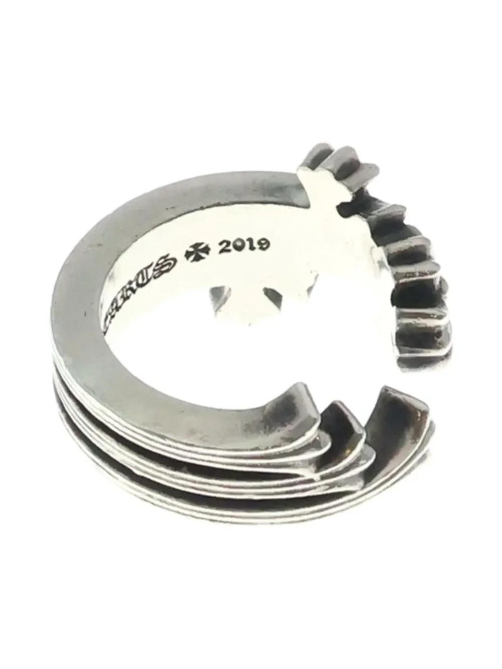 Chrome Hearts Cross Ring Silver